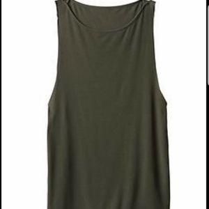 Athleta Mucsle Tank  Army Green